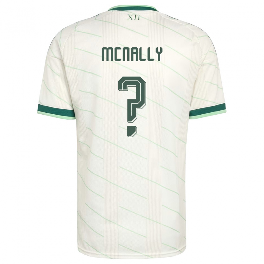נשים צפון אירלנד Brayden Mcnally #0 לבן ירוק הרחק ג'רזי 26-28 חולצה קצרה