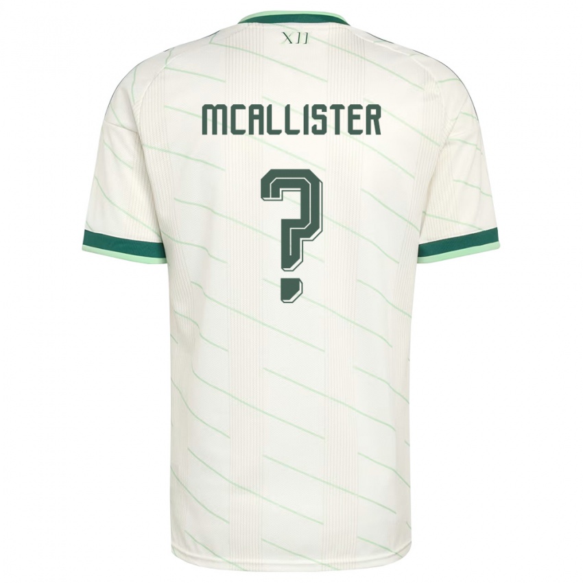 נשים צפון אירלנד שון מקאליסטר #0 לבן ירוק הרחק ג'רזי 26-28 חולצה קצרה