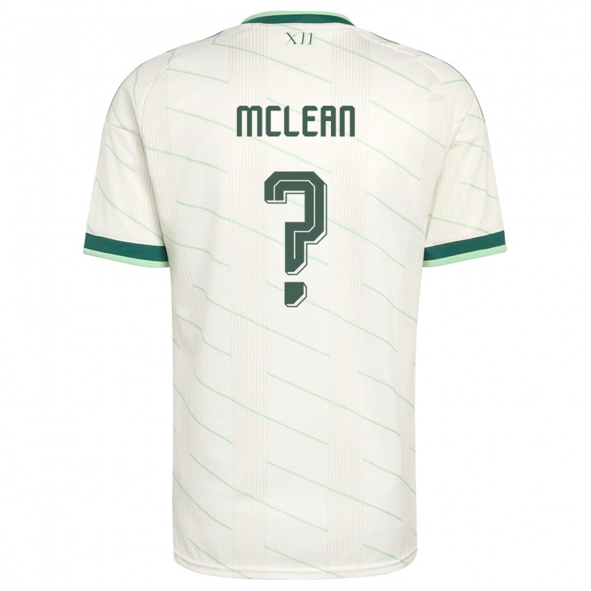 נשים צפון אירלנד קאי מקלין #0 לבן ירוק הרחק ג'רזי 26-28 חולצה קצרה