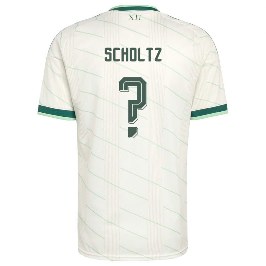 נשים צפון אירלנד פניקס שולץ #0 לבן ירוק הרחק ג'רזי 26-28 חולצה קצרה