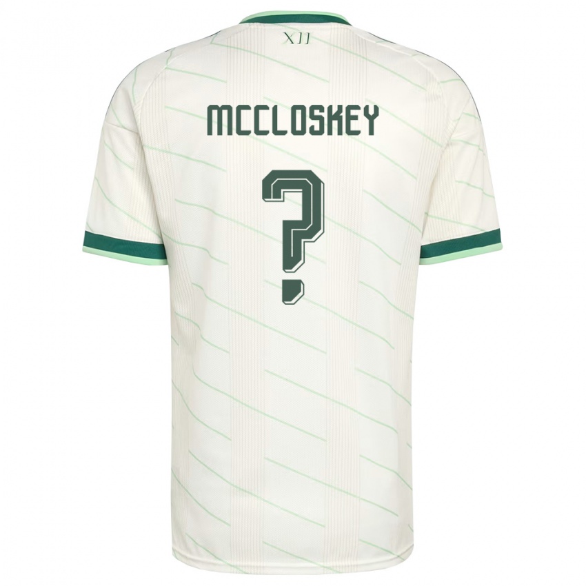 נשים צפון אירלנד דארה מקלסקי #0 לבן ירוק הרחק ג'רזי 26-28 חולצה קצרה
