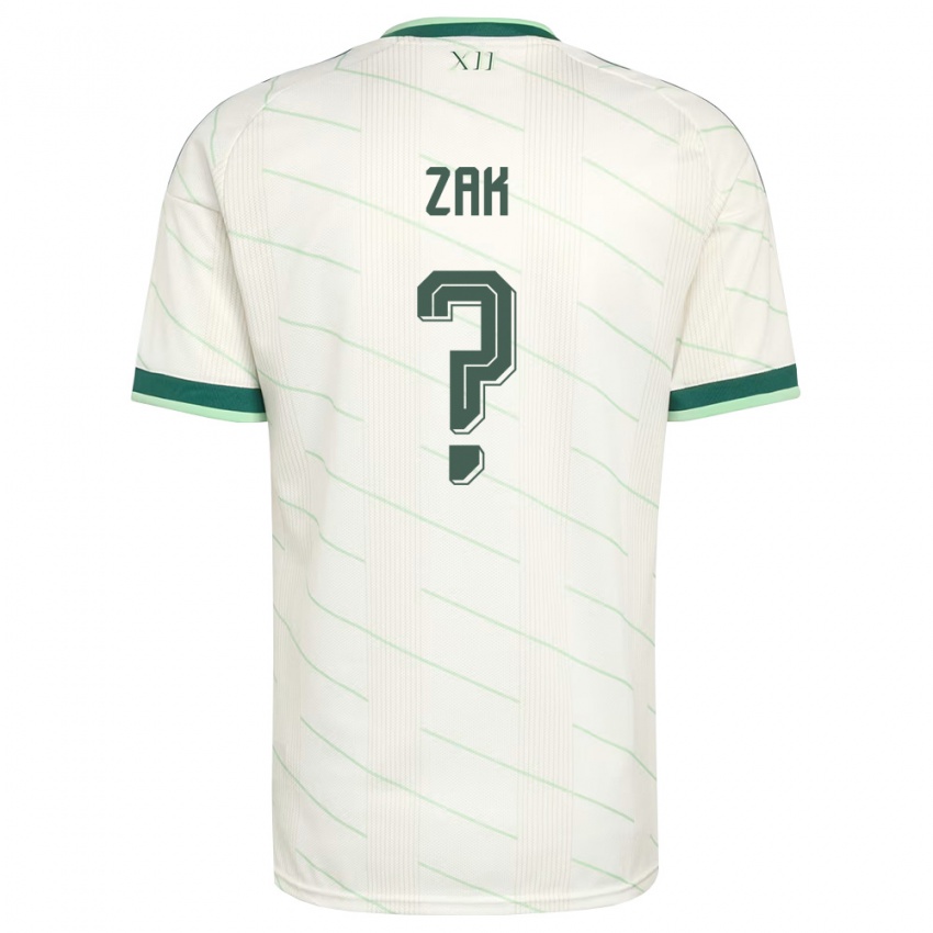 נשים צפון אירלנד זאק רובינסון #0 לבן ירוק הרחק ג'רזי 26-28 חולצה קצרה