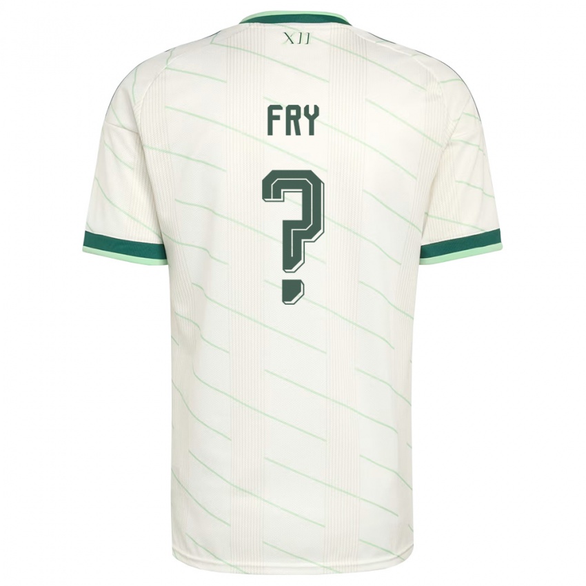 נשים צפון אירלנד לוקאס פריי #0 לבן ירוק הרחק ג'רזי 26-28 חולצה קצרה