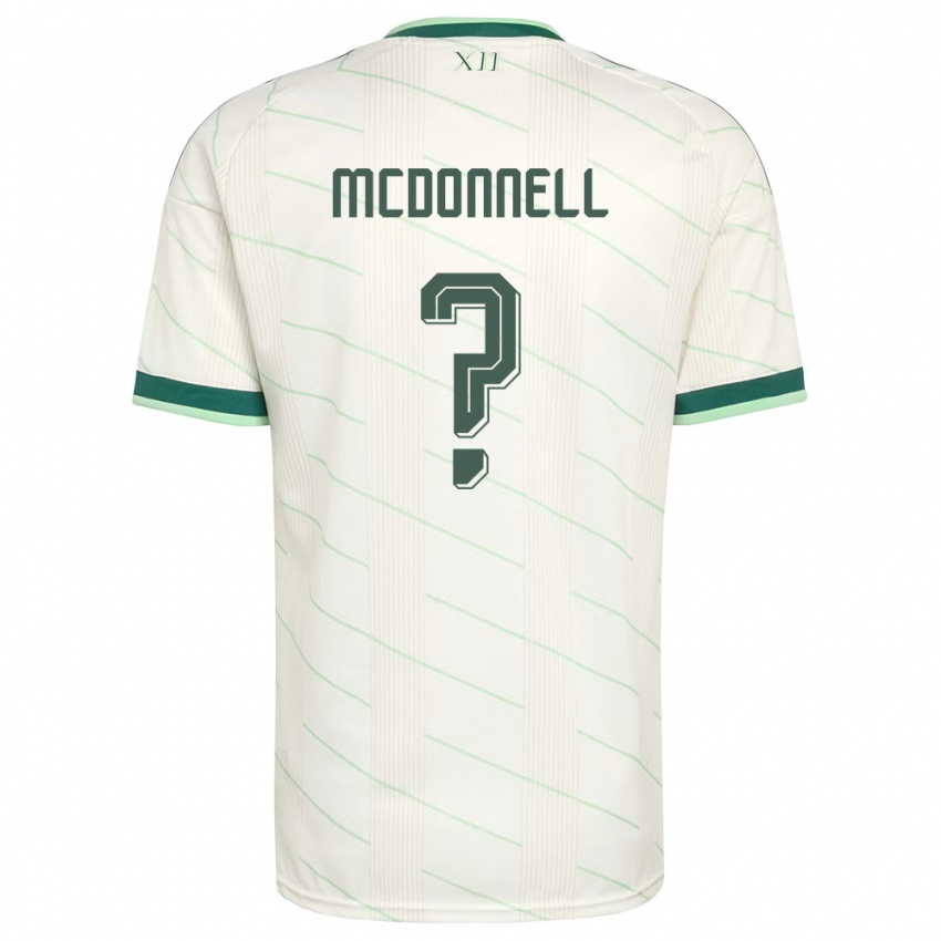 נשים צפון אירלנד נועה מקדונל #0 לבן ירוק הרחק ג'רזי 26-28 חולצה קצרה