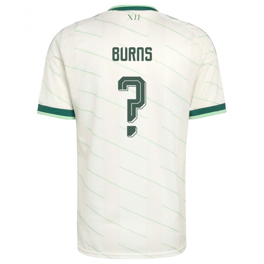 נשים צפון אירלנד ברנס #0 לבן ירוק הרחק ג'רזי 26-28 חולצה קצרה