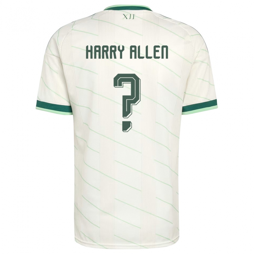 נשים צפון אירלנד הארי אלן #0 לבן ירוק הרחק ג'רזי 26-28 חולצה קצרה