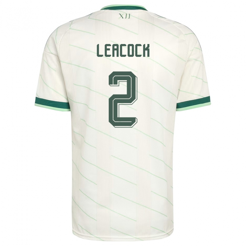 נשים צפון אירלנד קאלום ליקוק #2 לבן ירוק הרחק ג'רזי 26-28 חולצה קצרה