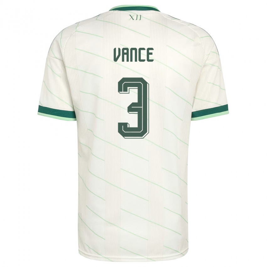 נשים צפון אירלנד דמי ואנס #3 לבן ירוק הרחק ג'רזי 26-28 חולצה קצרה