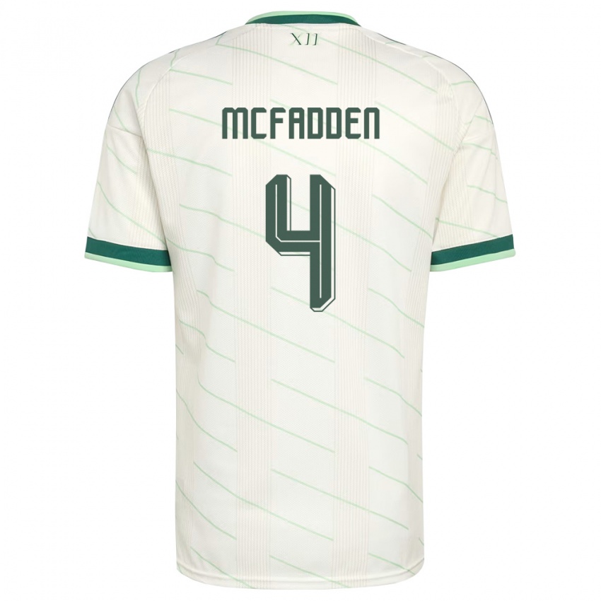 נשים צפון אירלנד שרה מקפאדן #4 לבן ירוק הרחק ג'רזי 26-28 חולצה קצרה