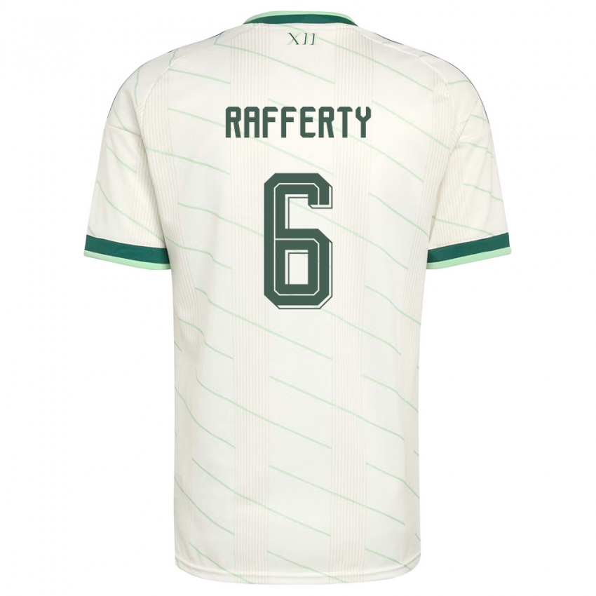 נשים צפון אירלנד לורה רפרטי #6 לבן ירוק הרחק ג'רזי 26-28 חולצה קצרה