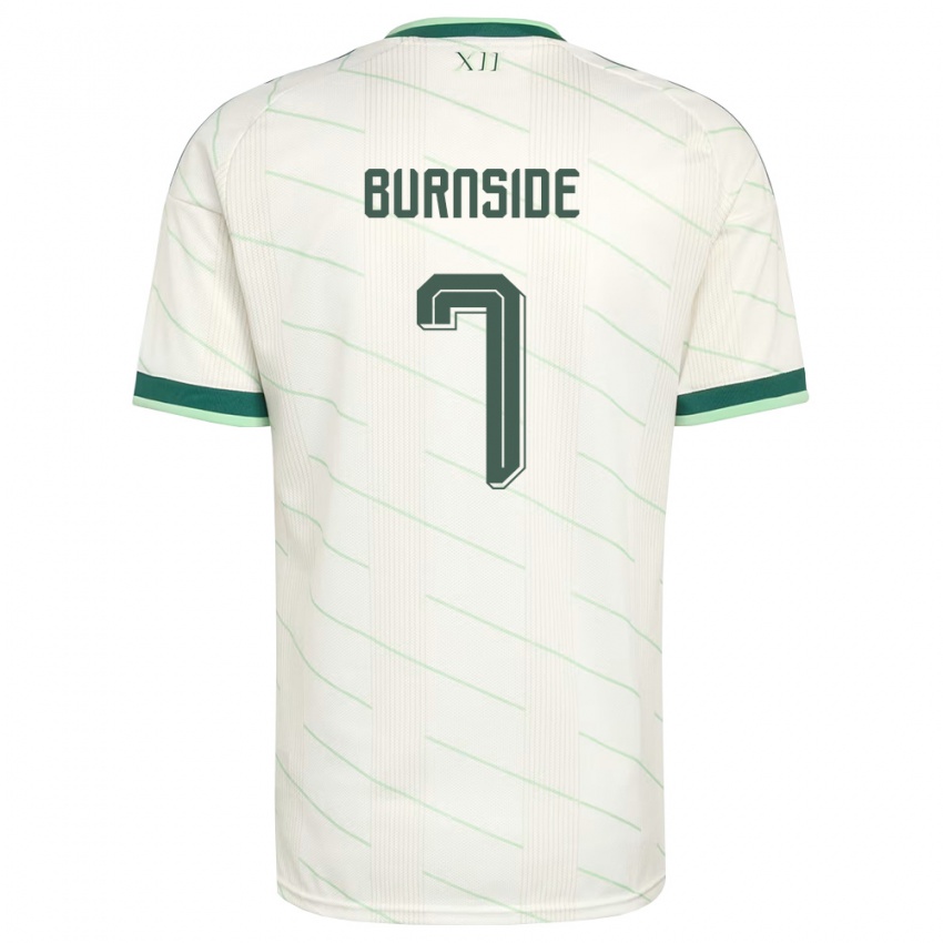 נשים צפון אירלנד קאלום ברנסייד #7 לבן ירוק הרחק ג'רזי 26-28 חולצה קצרה