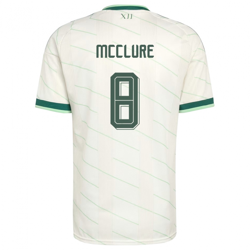 נשים צפון אירלנד בליין מקלור #8 לבן ירוק הרחק ג'רזי 26-28 חולצה קצרה