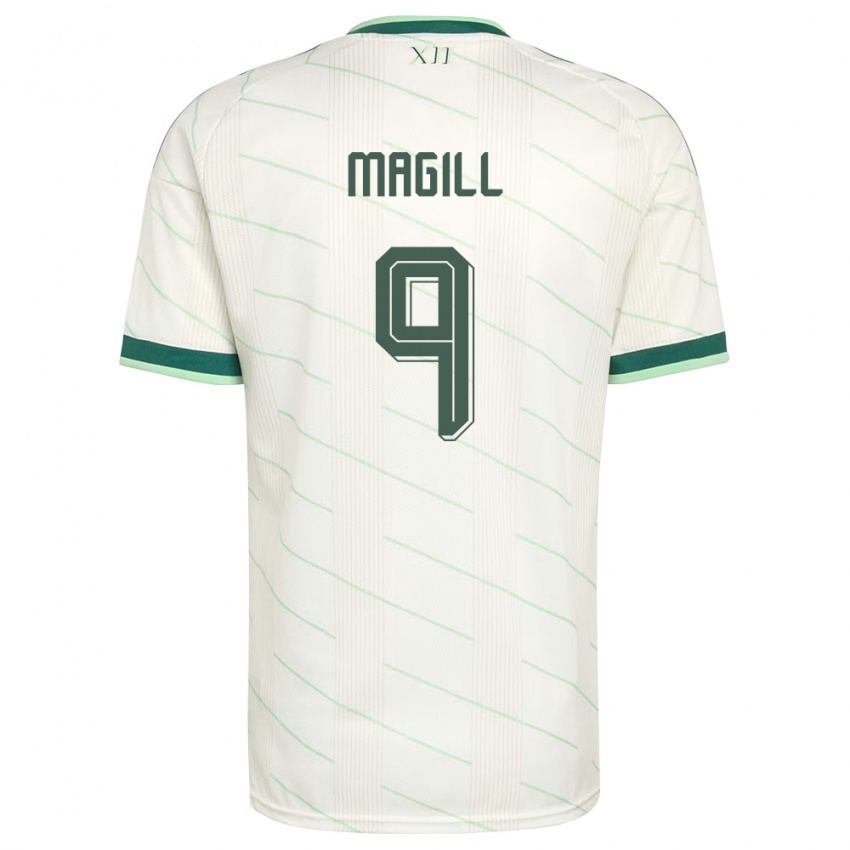 נשים צפון אירלנד סימון מגיל #9 לבן ירוק הרחק ג'רזי 26-28 חולצה קצרה