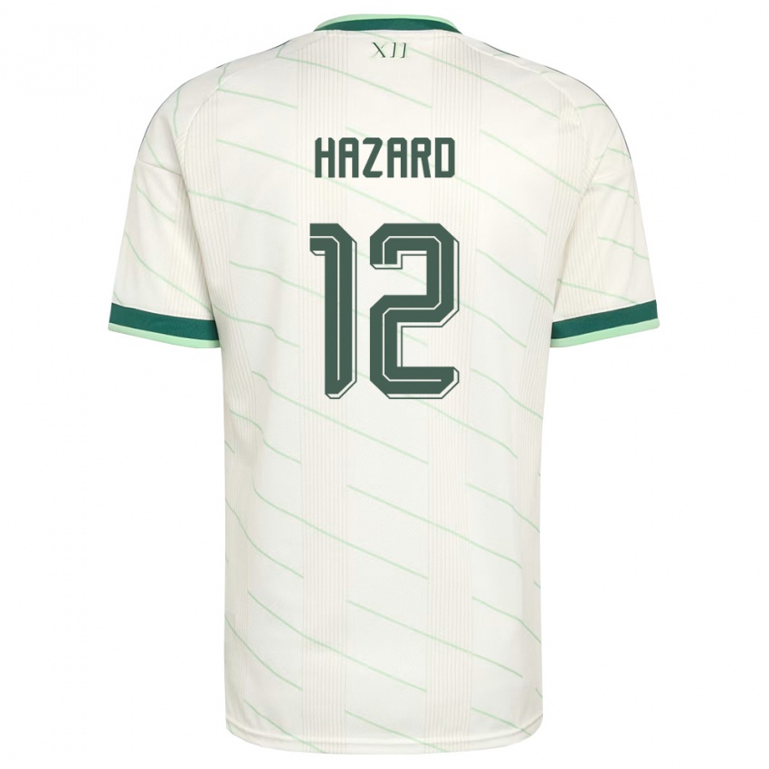 נשים צפון אירלנד קונור האזרד #12 לבן ירוק הרחק ג'רזי 26-28 חולצה קצרה