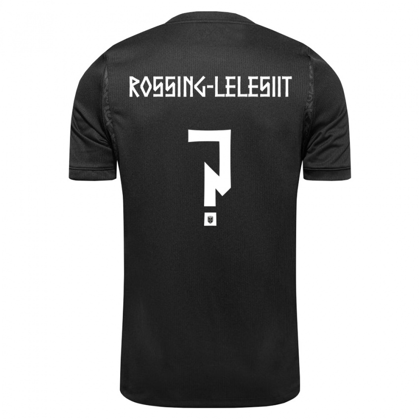 נשים נורבגיה Alexander Røssing-Lelesiit #0 שחור הרחק ג'רזי 26-28 חולצה קצרה