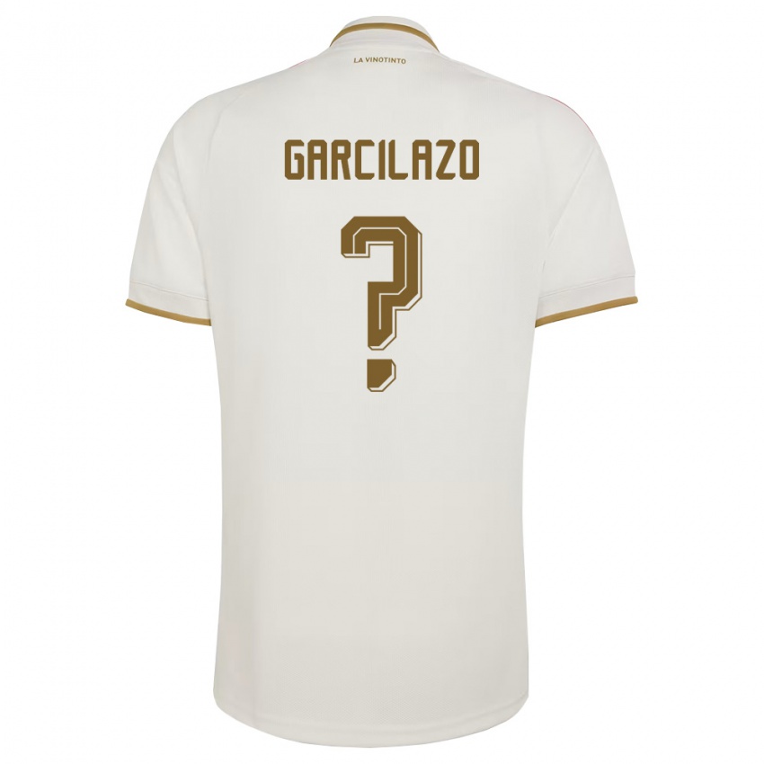 נשים ונצואלה Carlos Garcilazo #0 שמנת צהוב הרחק ג'רזי 26-28 חולצה קצרה