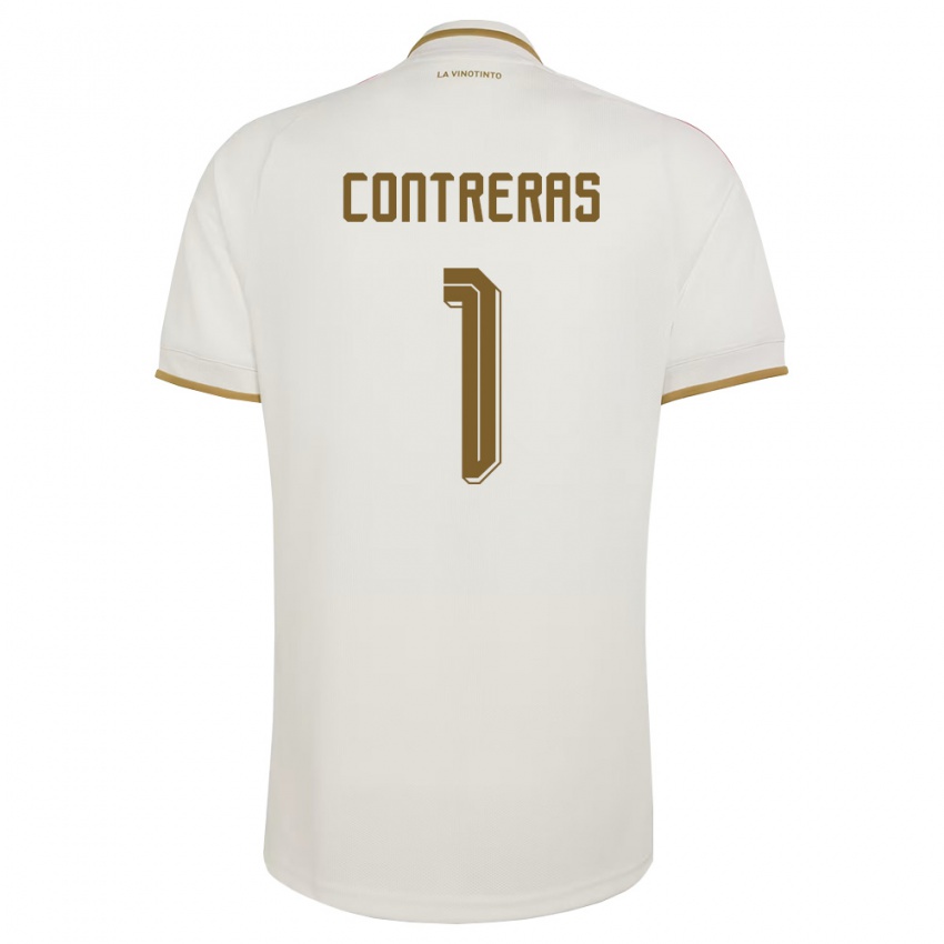 נשים ונצואלה José Contreras #1 שמנת צהוב הרחק ג'רזי 26-28 חולצה קצרה