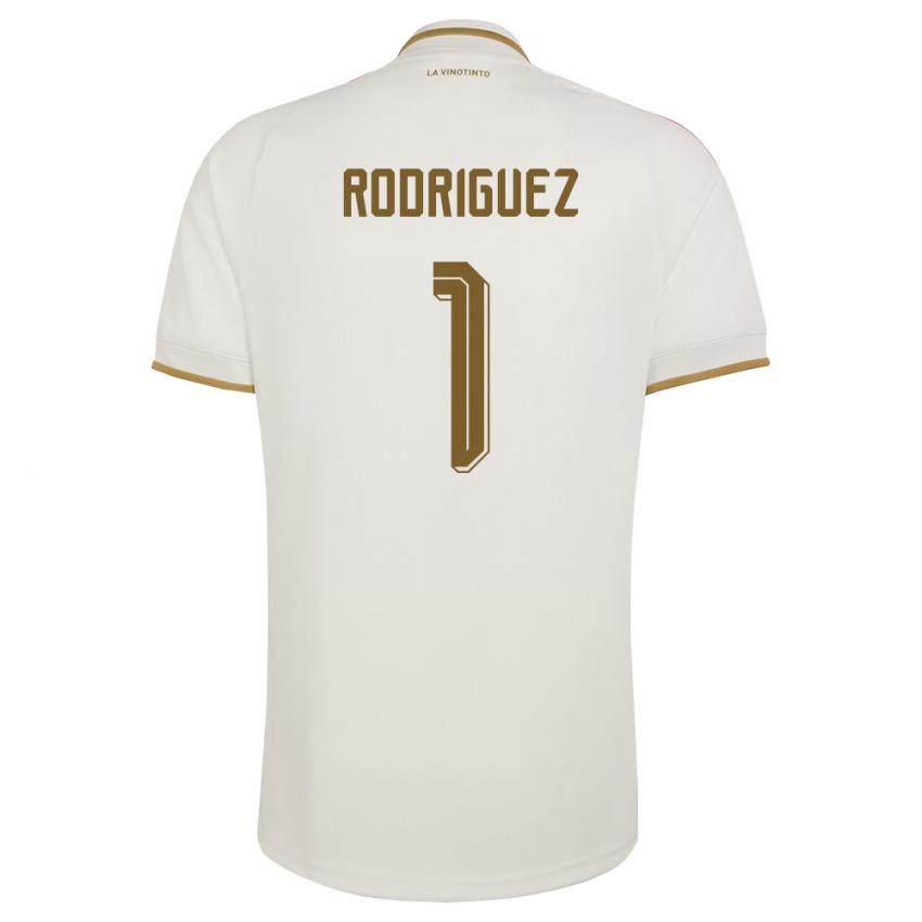 נשים ונצואלה Samuel Rodriguez #1 שמנת צהוב הרחק ג'רזי 26-28 חולצה קצרה