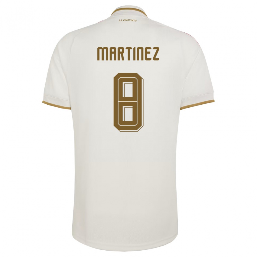 נשים ונצואלה Bárbara Martínez #8 שמנת צהוב הרחק ג'רזי 26-28 חולצה קצרה