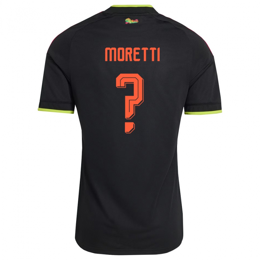 נשים פרו Jair Moretti #0 שחור צהוב ורוד הרחק ג'רזי 26-28 חולצה קצרה