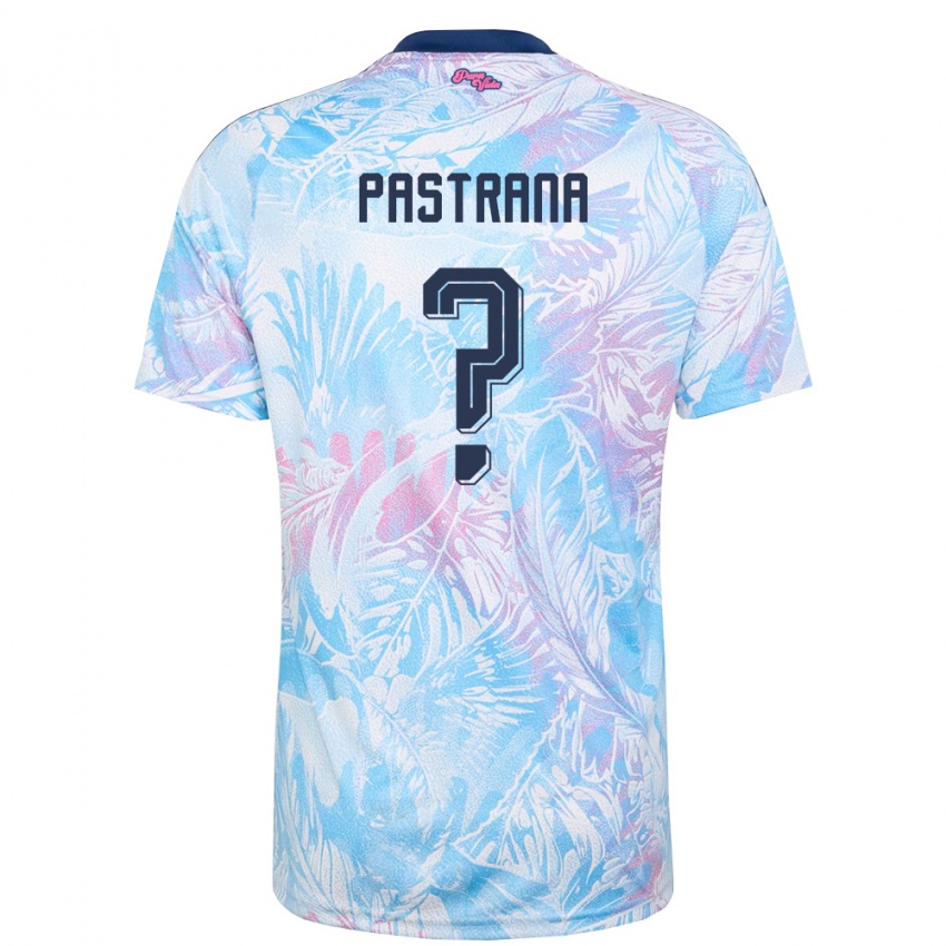 נשים קוסטה ריקה Sebastián Pastrana #0 כחול שמיים כהה ורוד הרחק ג'רזי 26-28 חולצה קצרה