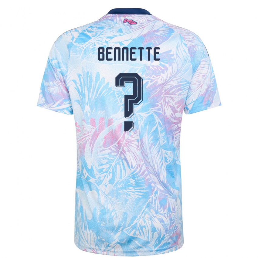 נשים קוסטה ריקה ג׳ואיסון בנט #0 כחול שמיים כהה ורוד הרחק ג'רזי 26-28 חולצה קצרה