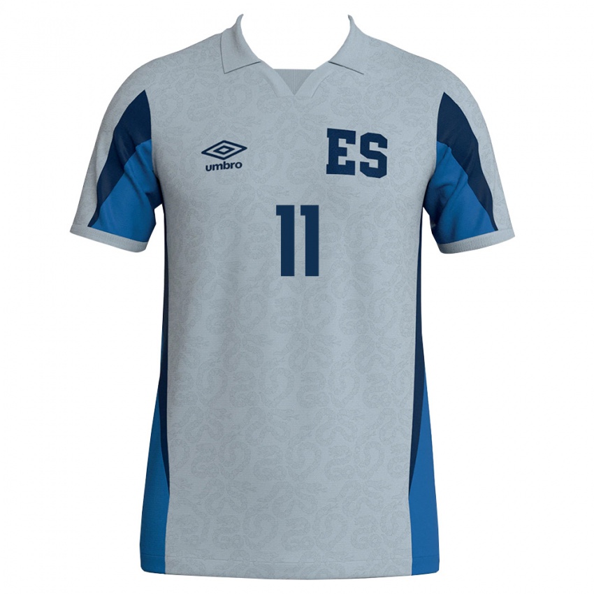 נשים אל סלוודור נלסון דיאס #11 לבן כחול שמיים הרחק ג'רזי 26-28 חולצה קצרה