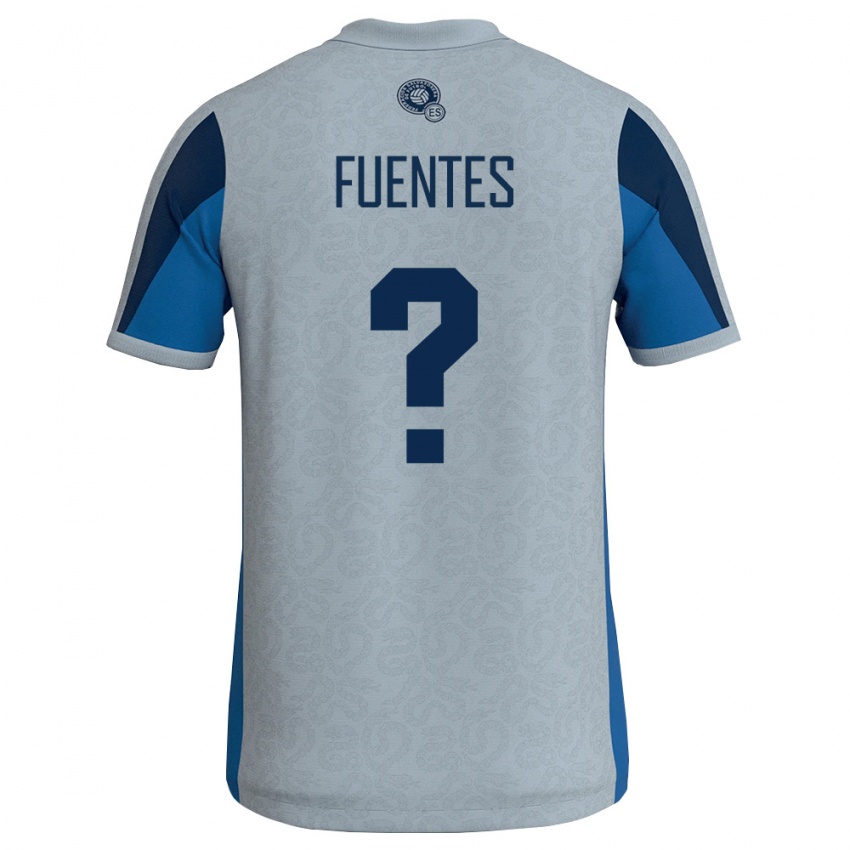 נשים אל סלוודור René Fuentes #0 לבן כחול שמיים הרחק ג'רזי 26-28 חולצה קצרה