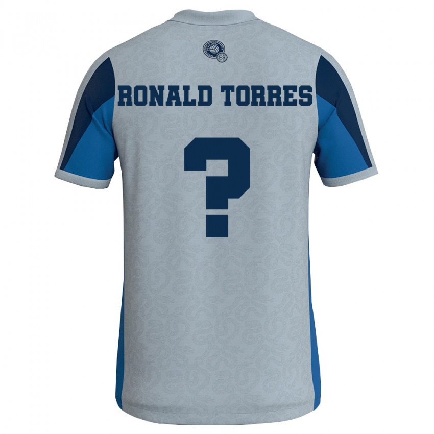 נשים אל סלוודור Ronald Torres #0 לבן כחול שמיים הרחק ג'רזי 26-28 חולצה קצרה
