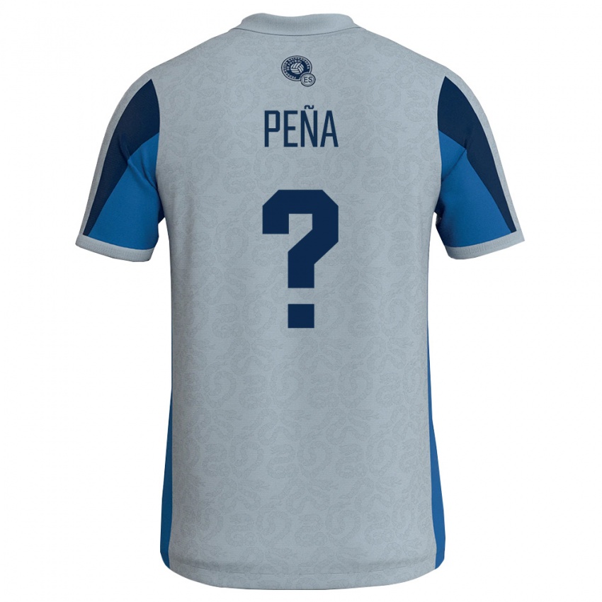 נשים אל סלוודור Diego Peña #0 לבן כחול שמיים הרחק ג'רזי 26-28 חולצה קצרה