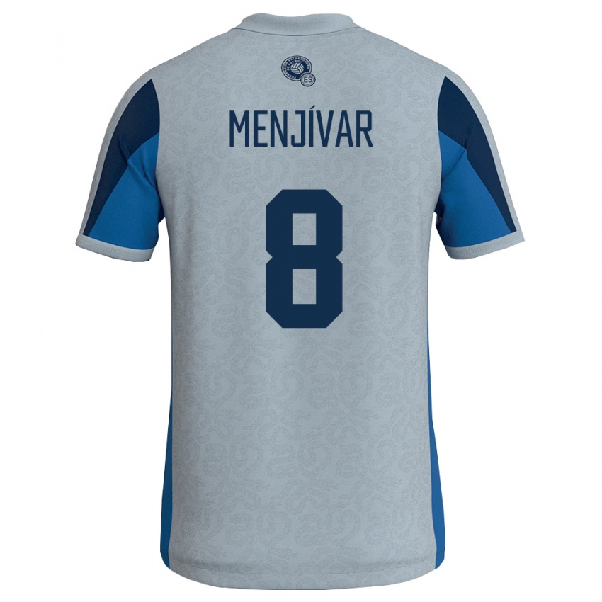 נשים אל סלוודור ולטר מנג'יבר #8 לבן כחול שמיים הרחק ג'רזי 26-28 חולצה קצרה