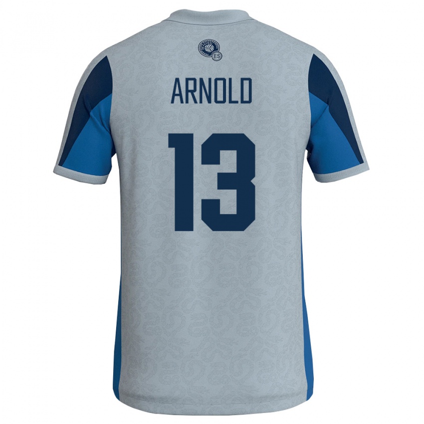 נשים אל סלוודור Gabriel Arnold #13 לבן כחול שמיים הרחק ג'רזי 26-28 חולצה קצרה