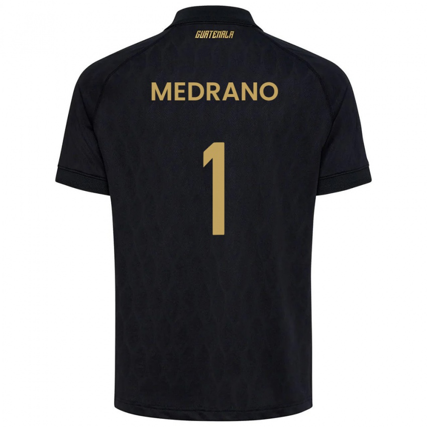 נשים גואטמלה Alvaro Medrano #1 שחור כחול שמיים לבן הרחק ג'רזי 26-28 חולצה קצרה