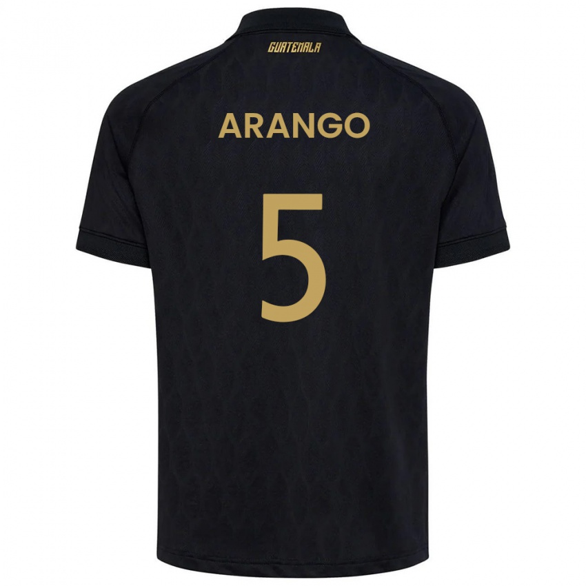 נשים גואטמלה Marcos Arango #5 שחור כחול שמיים לבן הרחק ג'רזי 26-28 חולצה קצרה
