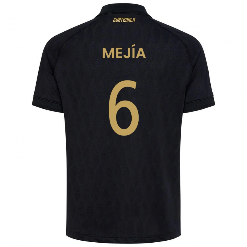 נשים גואטמלה Deyvid Mejía #6 שחור כחול שמיים לבן הרחק ג'רזי 26-28 חולצה קצרה