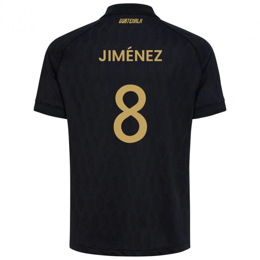 נשים גואטמלה Andoni Jiménez #8 שחור כחול שמיים לבן הרחק ג'רזי 26-28 חולצה קצרה
