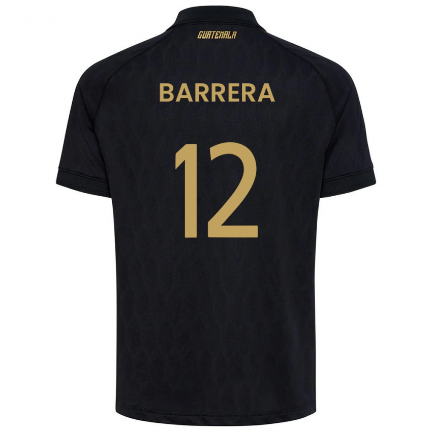 נשים גואטמלה Rogelio Barrera #12 שחור כחול שמיים לבן הרחק ג'רזי 26-28 חולצה קצרה