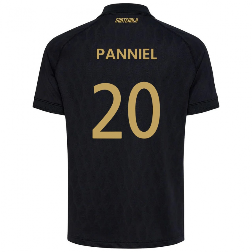 נשים גואטמלה Troi Panniel #20 שחור כחול שמיים לבן הרחק ג'רזי 26-28 חולצה קצרה