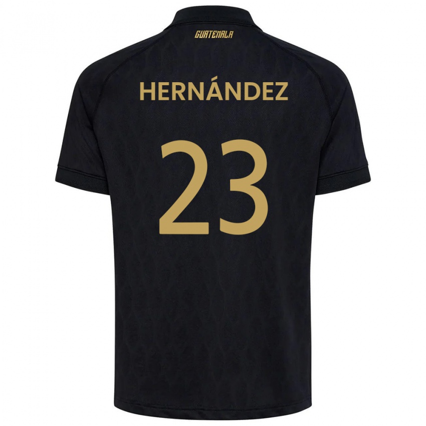 נשים גואטמלה Marcelo Hernández #23 שחור כחול שמיים לבן הרחק ג'רזי 26-28 חולצה קצרה