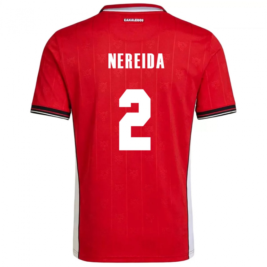 ילדים פנמה Juriel Nereida #2 אדום חום לבן ג'רזי ביתית 26-28 חולצה קצרה