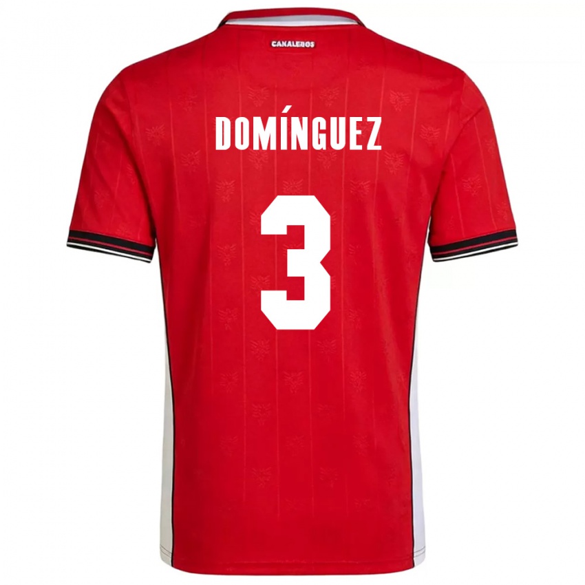 ילדים פנמה Stephen Domínguez #3 אדום חום לבן ג'רזי ביתית 26-28 חולצה קצרה
