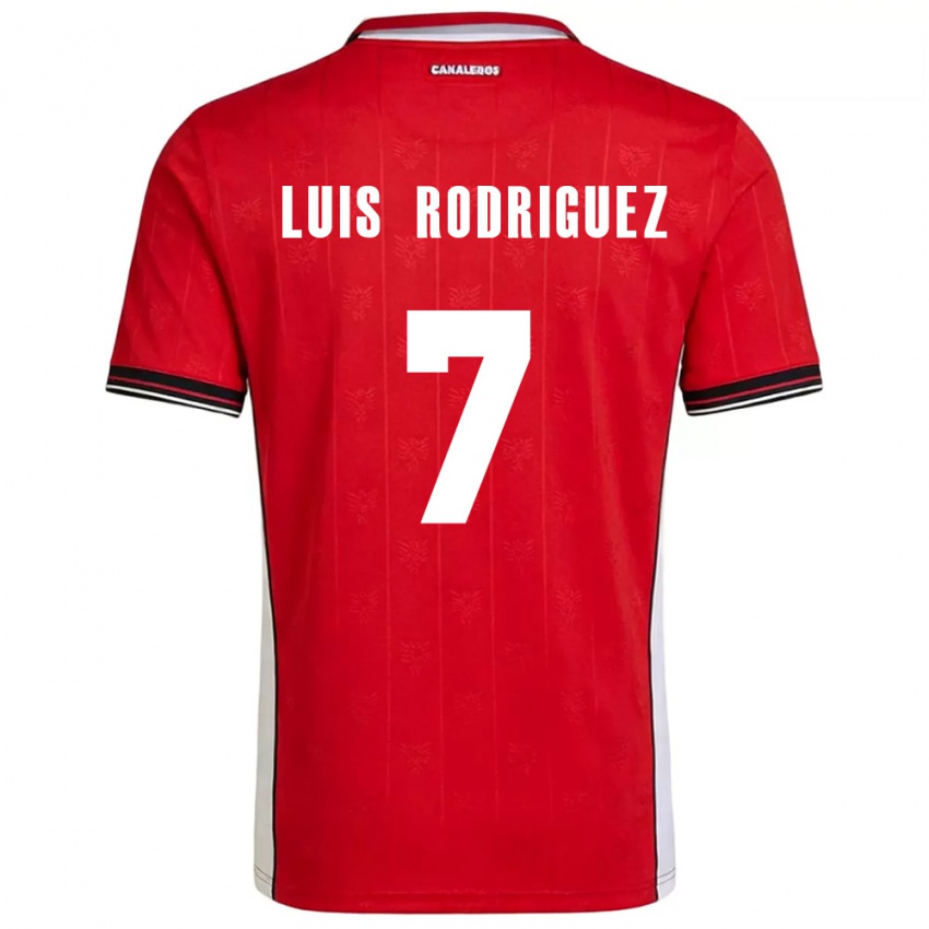 ילדים פנמה José Luis Rodríguez #7 אדום חום לבן ג'רזי ביתית 26-28 חולצה קצרה