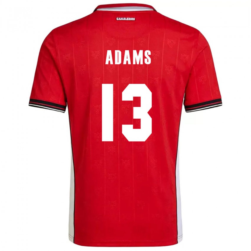 ילדים פנמה Alberto Adams #13 אדום חום לבן ג'רזי ביתית 26-28 חולצה קצרה