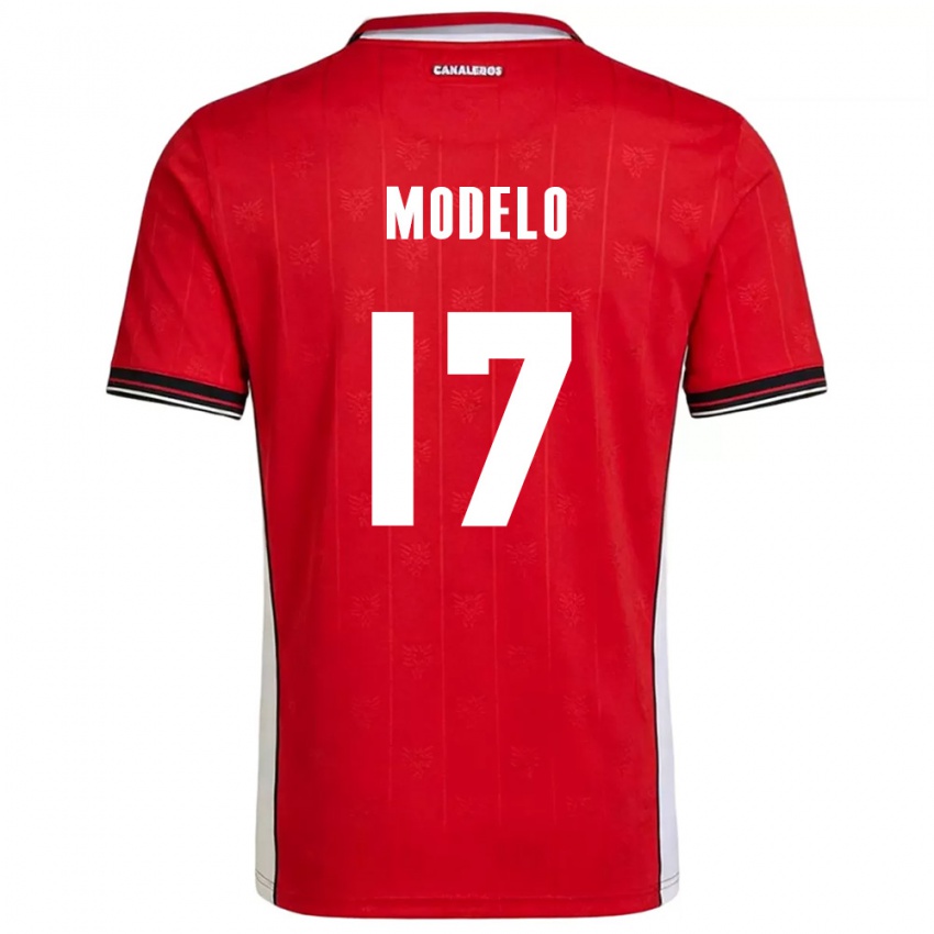 ילדים פנמה Aimar Modelo #17 אדום חום לבן ג'רזי ביתית 26-28 חולצה קצרה