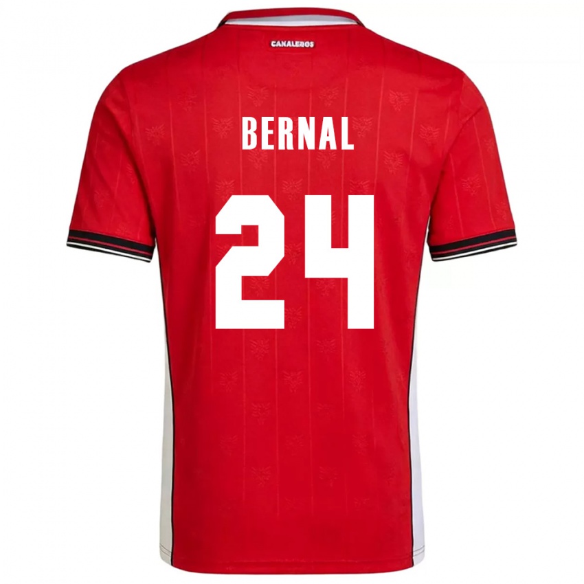ילדים פנמה Kevin Bernal #24 אדום חום לבן ג'רזי ביתית 26-28 חולצה קצרה