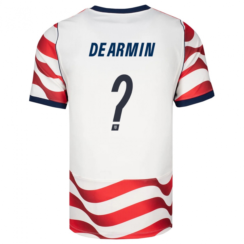ילדים ארצות הברית Nash Dearmin #0 אדום לבן שחור ג'רזי ביתית 26-28 חולצה קצרה