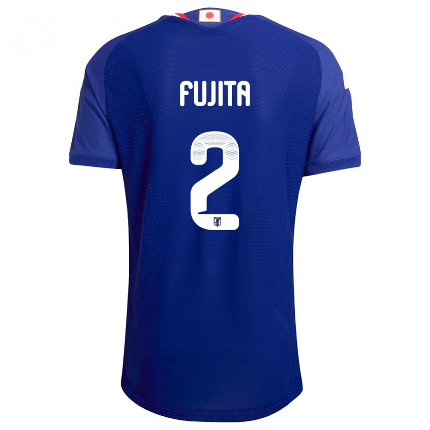 ילדים יַפָּן Asuto Fujita #2 כחול לבן אדום ג'רזי ביתית 26-28 חולצה קצרה