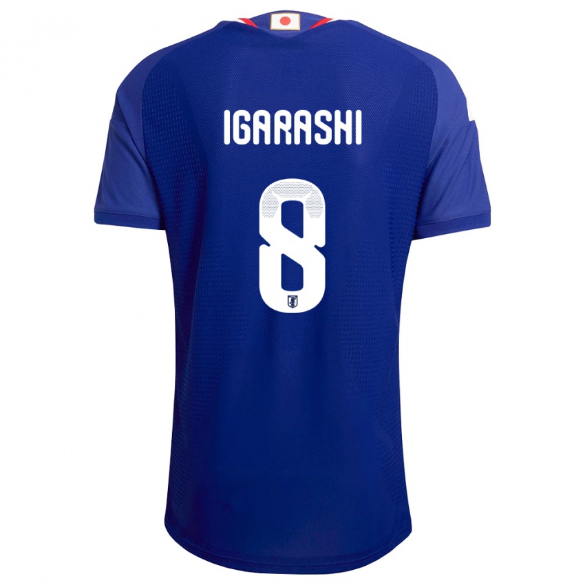 ילדים יַפָּן Ryo Igarashi #8 כחול לבן אדום ג'רזי ביתית 26-28 חולצה קצרה