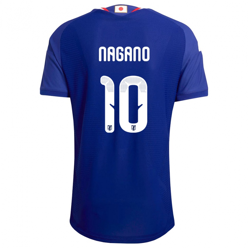 ילדים יַפָּן פוקה נאגנו #10 כחול לבן אדום ג'רזי ביתית 26-28 חולצה קצרה