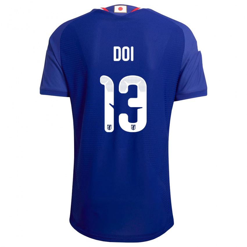 ילדים יַפָּן Kuga Doi #13 כחול לבן אדום ג'רזי ביתית 26-28 חולצה קצרה